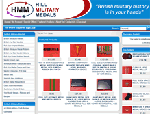 Tablet Screenshot of hillmilitarymedals.co.uk